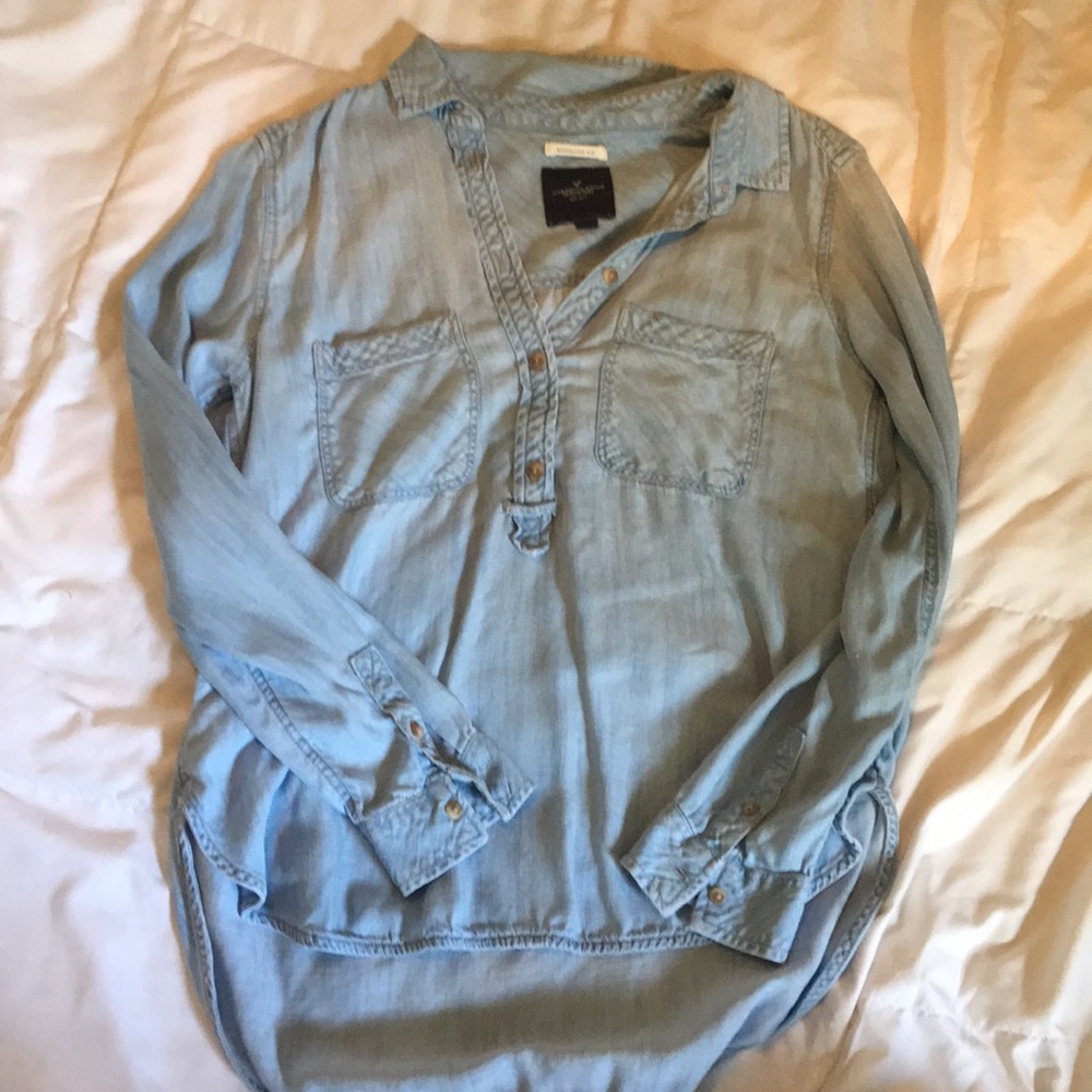 Denim blouse